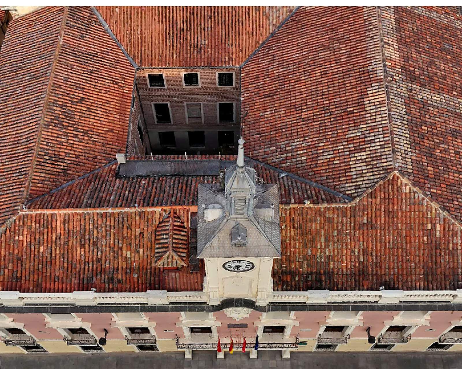 Modelo 3D de la cubierta de un edificio histórico levantado con dron
